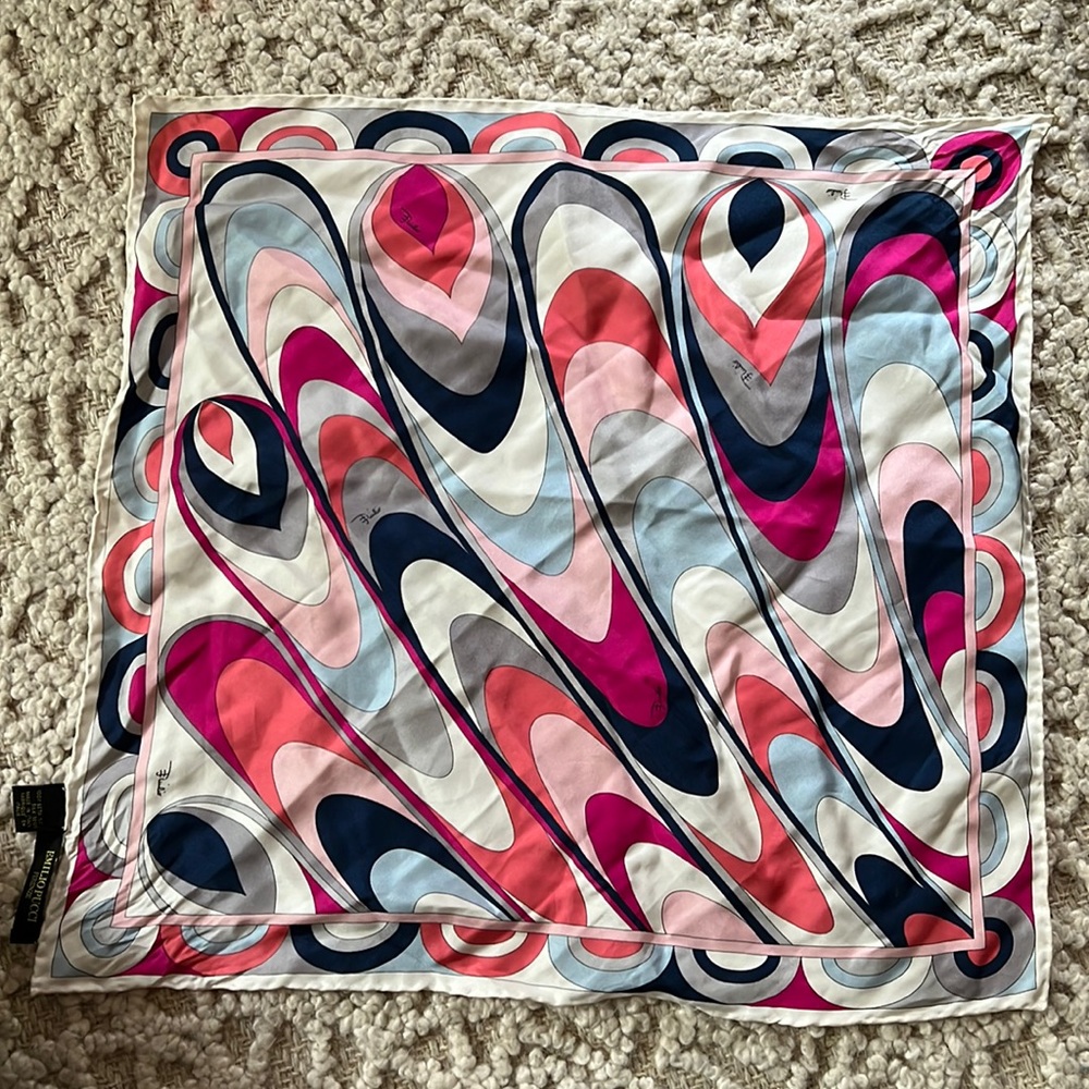 Emilio Pucci Square Silk Scarf